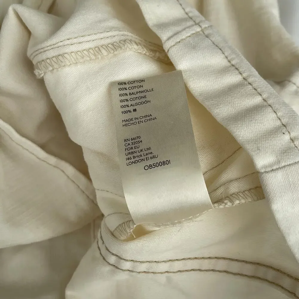 NWT Free People Not Your Brother's Utility Jacket Ecru Cream Women's Size XS - Picture 16 of 16